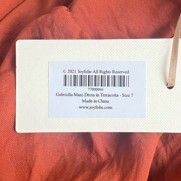 Joyfolie Boho Peasant Prairie Cottagecore Cowgirl Gabriella Dress Terracotta | 7 - Picture 13 of 16